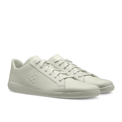 Vivobarefoot Men's Geo Court II Casual Shoes - White USA [VJQ435971]